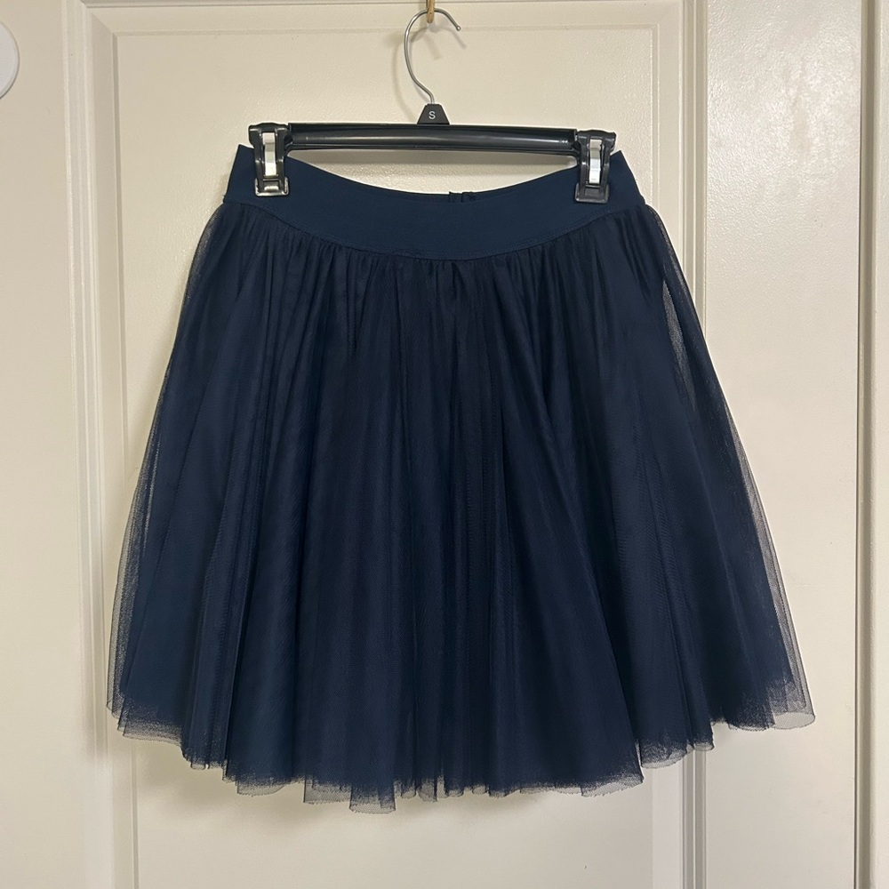 Navy Tulle Skirt